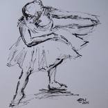 Ballerina 2, nach Degas by Ellen Fasthuber-Huemer