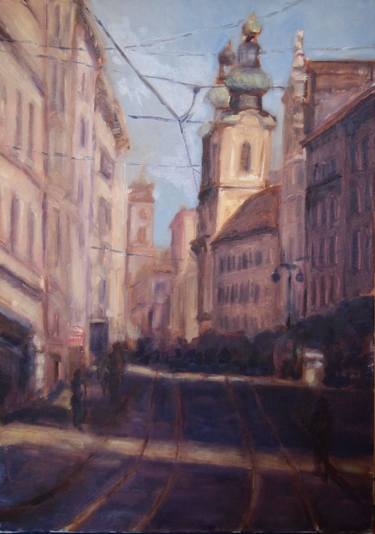 Original Impressionism Architecture Paintings by Ellen Fasthuber-Huemer