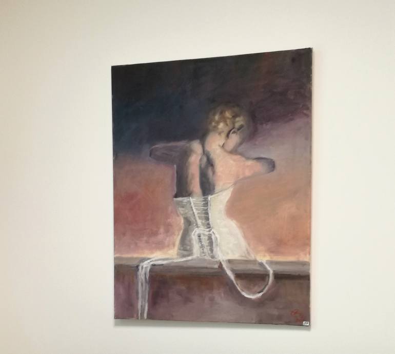 Original Figurative Nude Painting by Ellen Fasthuber-Huemer 