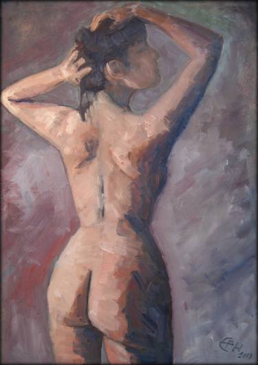 Print of Impressionism Nude Paintings by Ellen Fasthuber-Huemer 