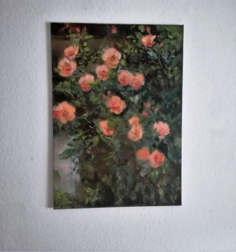 Original Impressionism Floral Painting by Ellen Fasthuber-Huemer 