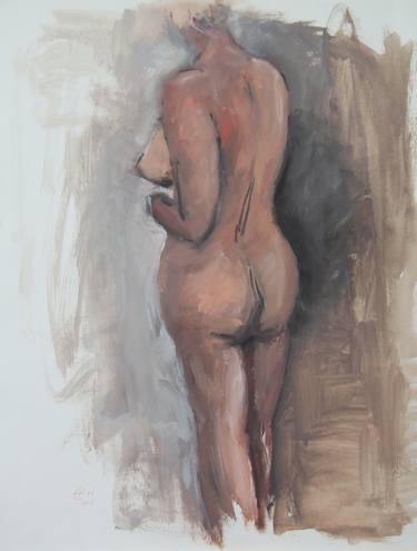 Original Impressionism Nude Paintings by Ellen Fasthuber-Huemer