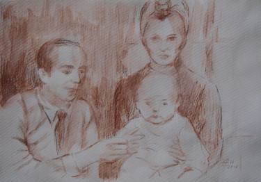 Print of Figurative Family Drawings by Ellen Fasthuber-Huemer