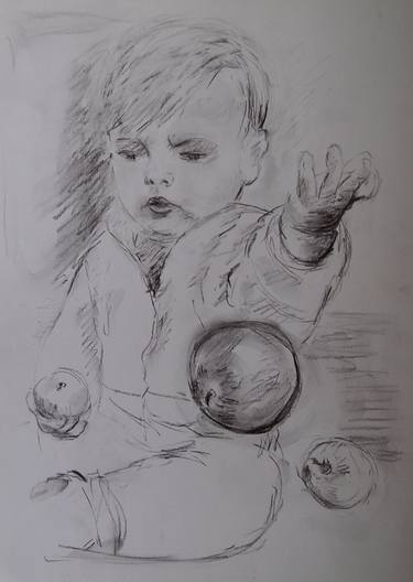 Print of Impressionism Children Drawings by Ellen Fasthuber-Huemer