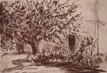 Original Fine Art Landscape Drawings by Ellen Fasthuber-Huemer