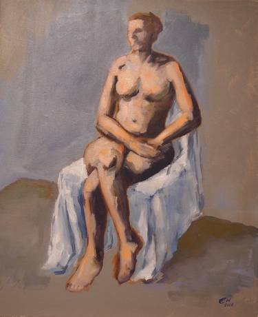 Original Figurative Nude Paintings by Ellen Fasthuber-Huemer