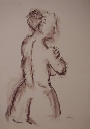 Print of Figurative Nude Drawings by Ellen Fasthuber-Huemer