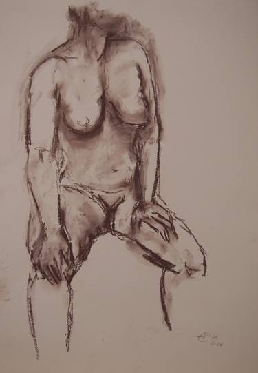 Print of Nude Drawings by Ellen Fasthuber-Huemer