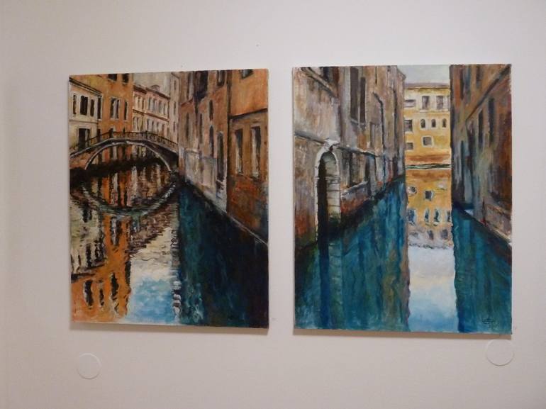 Original Fine Art Cities Painting by Ellen Fasthuber-Huemer 