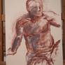 There I show you some study of a man,drawing with pastels.