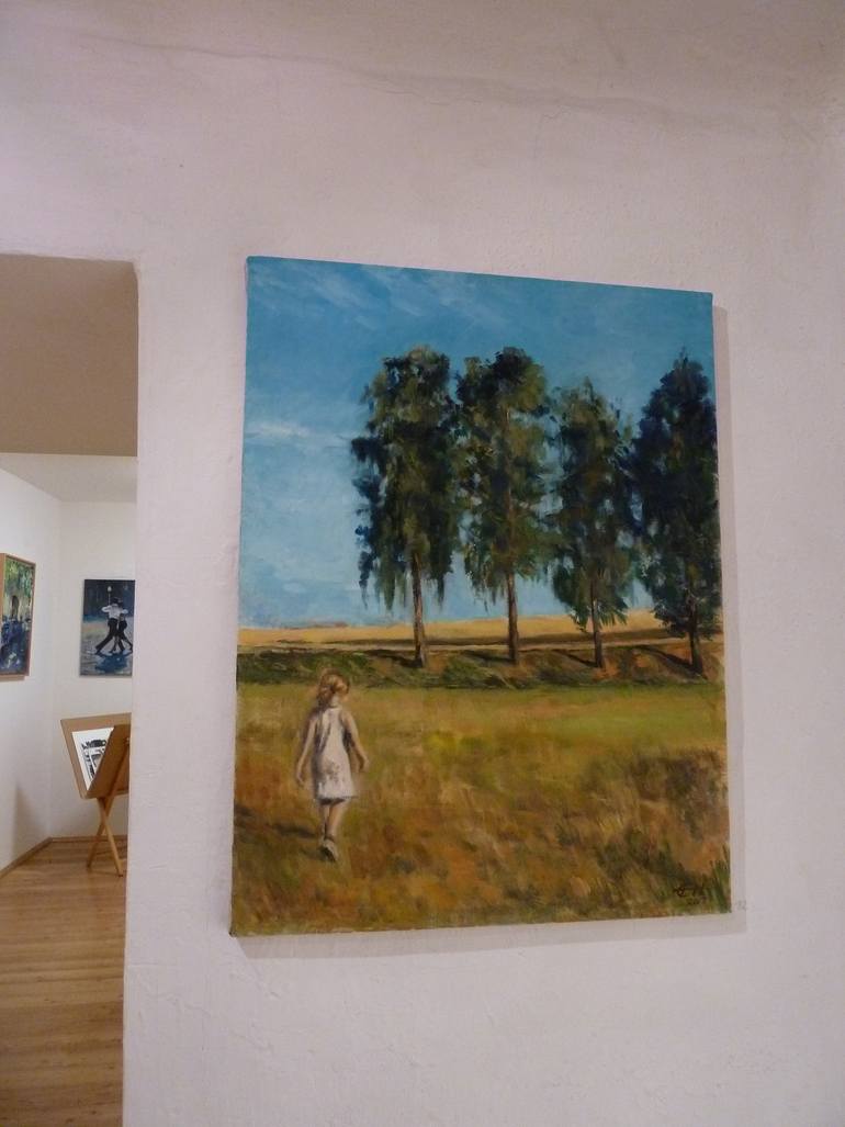 Original Figurative Landscape Painting by Ellen Fasthuber-Huemer 