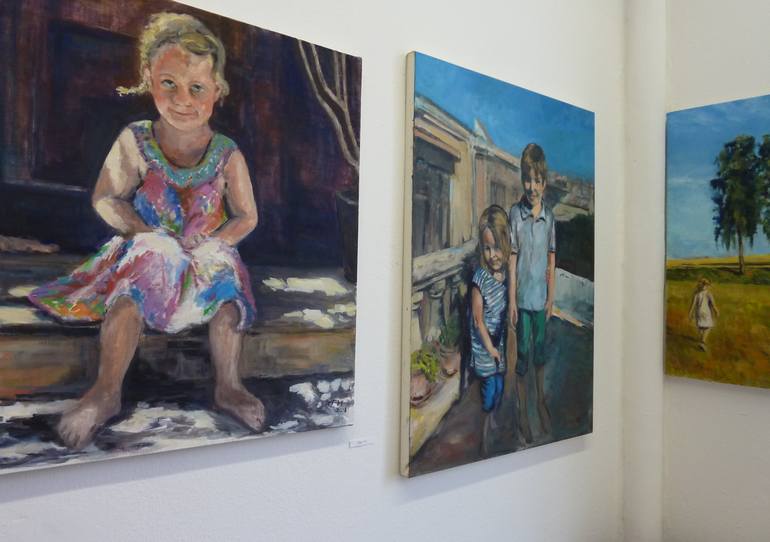 Original Figurative Landscape Painting by Ellen Fasthuber-Huemer 