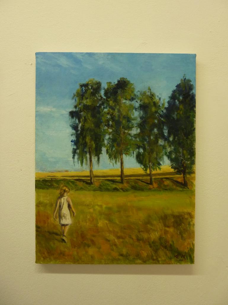 Original Figurative Landscape Painting by Ellen Fasthuber-Huemer 