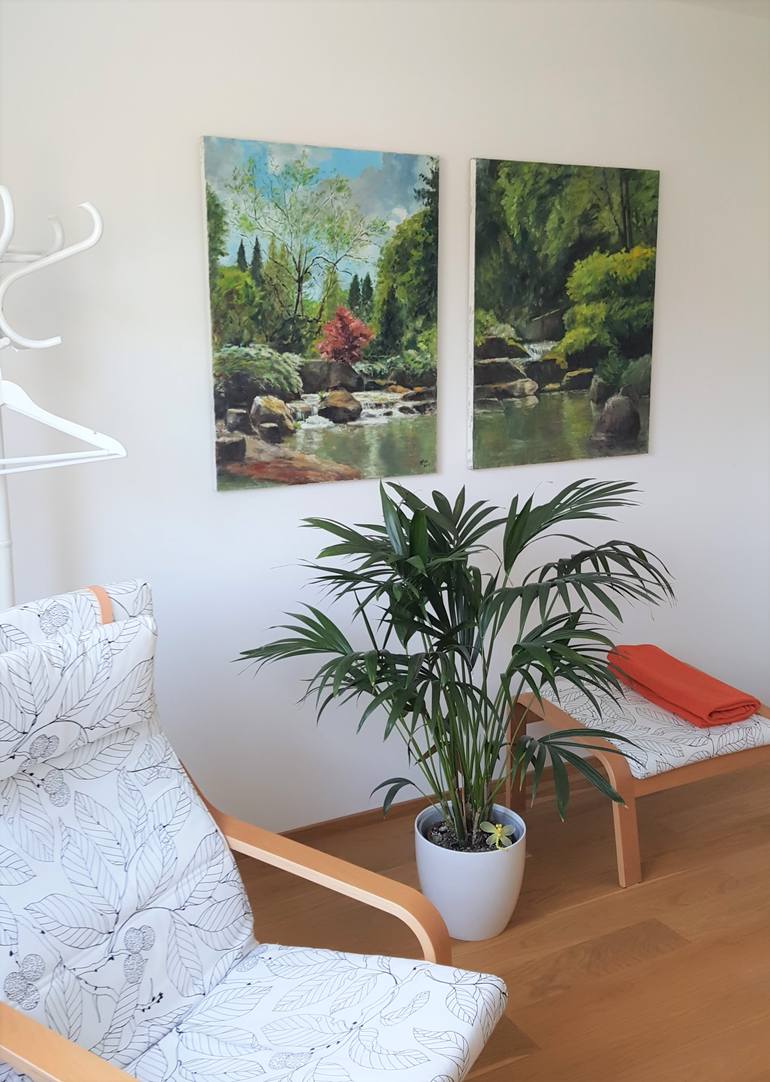 Original Impressionism Landscape Painting by Ellen Fasthuber-Huemer 