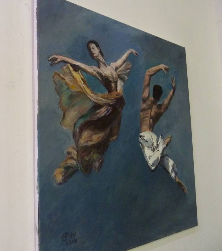 Original Figurative People Painting by Ellen Fasthuber-Huemer 