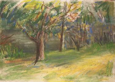 Original Impressionism Landscape Drawings by Ellen Fasthuber-Huemer