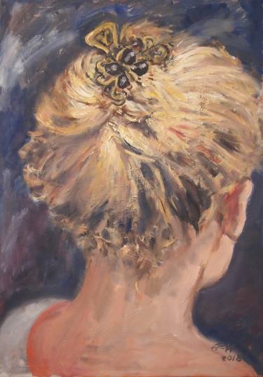 Original Impressionism Portrait Paintings by Ellen Fasthuber-Huemer
