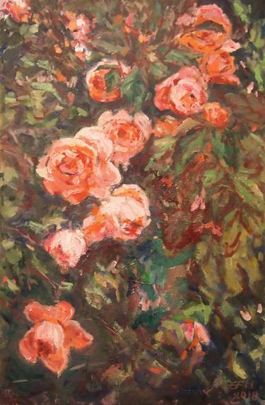 Original Impressionism Floral Paintings by Ellen Fasthuber-Huemer 