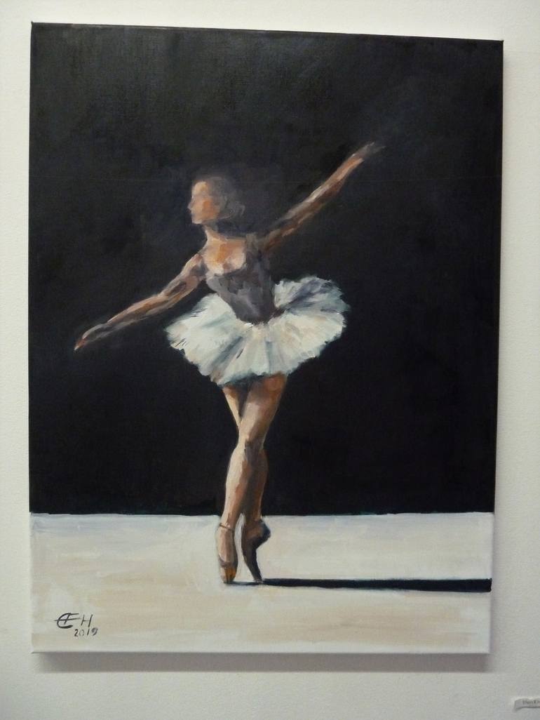 Original Figurative Performing Arts Painting by Ellen Fasthuber-Huemer 