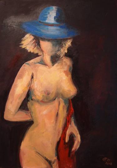 Original Expressionism Nude Paintings by Ellen Fasthuber-Huemer