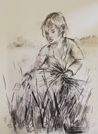 Print of Expressionism People Drawings by Ellen Fasthuber-Huemer