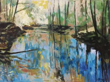 Print of Expressionism Landscape Paintings by Ellen Fasthuber-Huemer