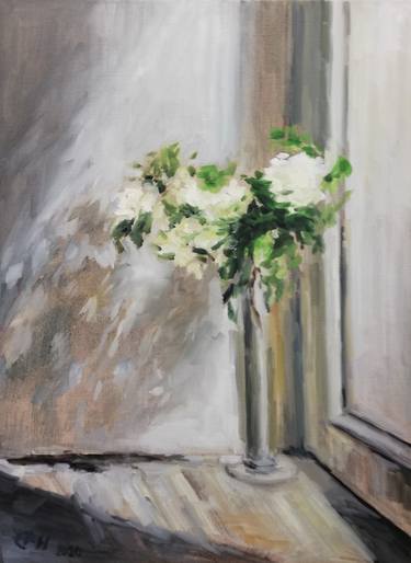 Original Expressionism Floral Paintings by Ellen Fasthuber-Huemer