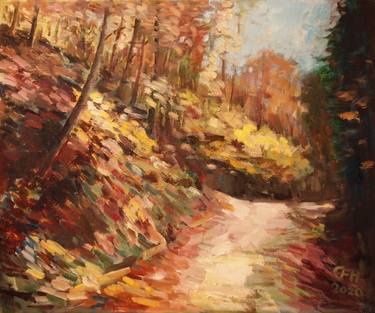 Original Expressionism Landscape Paintings by Ellen Fasthuber-Huemer