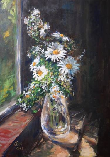 Original Impressionism Still Life Paintings by Ellen Fasthuber-Huemer