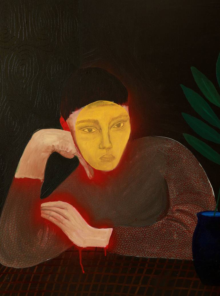 Original Figurative Portrait Painting by Justina Gvė