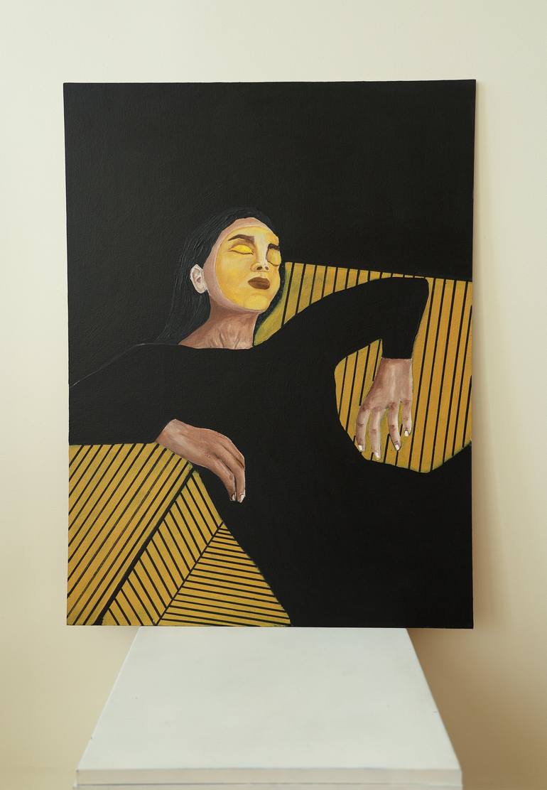 Original Contemporary Portrait Painting by Justina Gvė