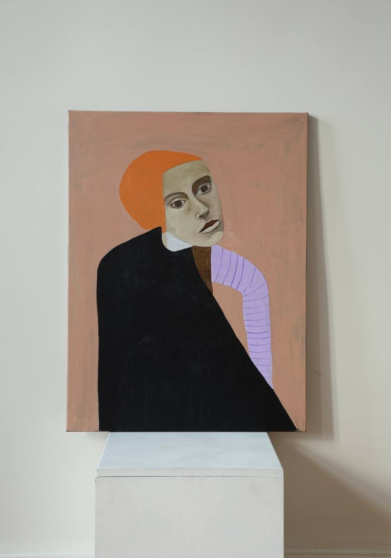 Original Contemporary Portrait Painting by Justina Gvė