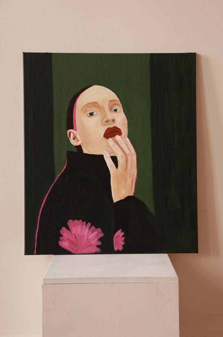 Original Contemporary Portrait Painting by Justina Gvė