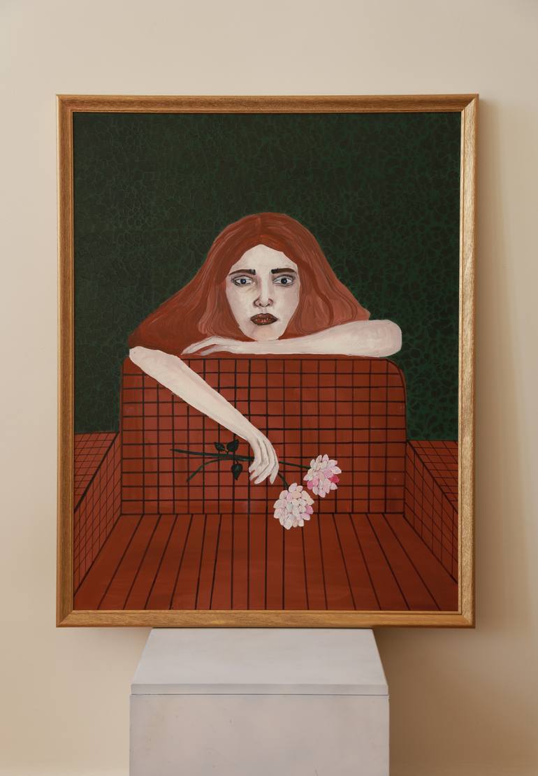 Original Figurative People Painting by Justina Gve