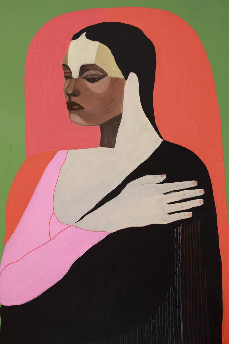 Original Figurative People Painting by Justina Gve
