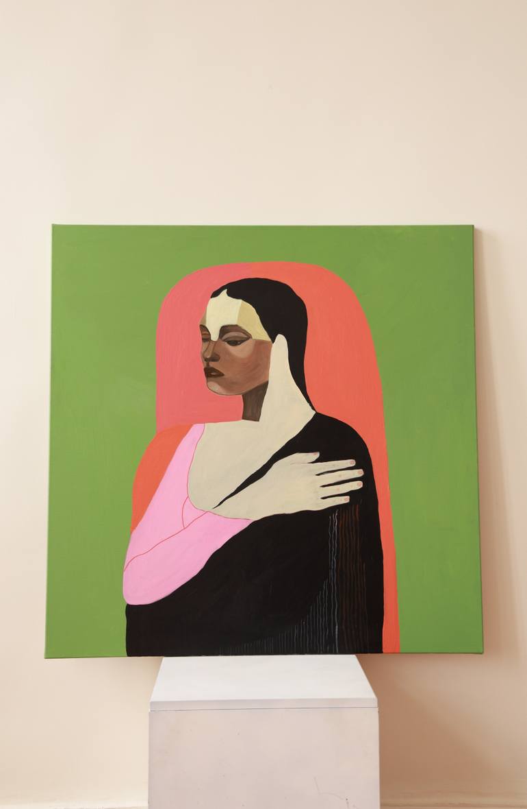 Original Figurative People Painting by Justina Gve