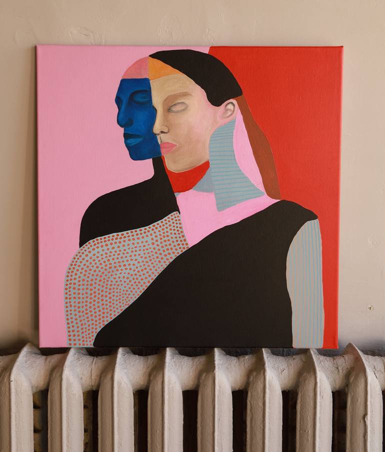 Original Contemporary People Painting by Justina Gvė