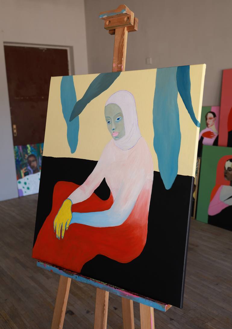 Original Contemporary People Painting by Justina Gve