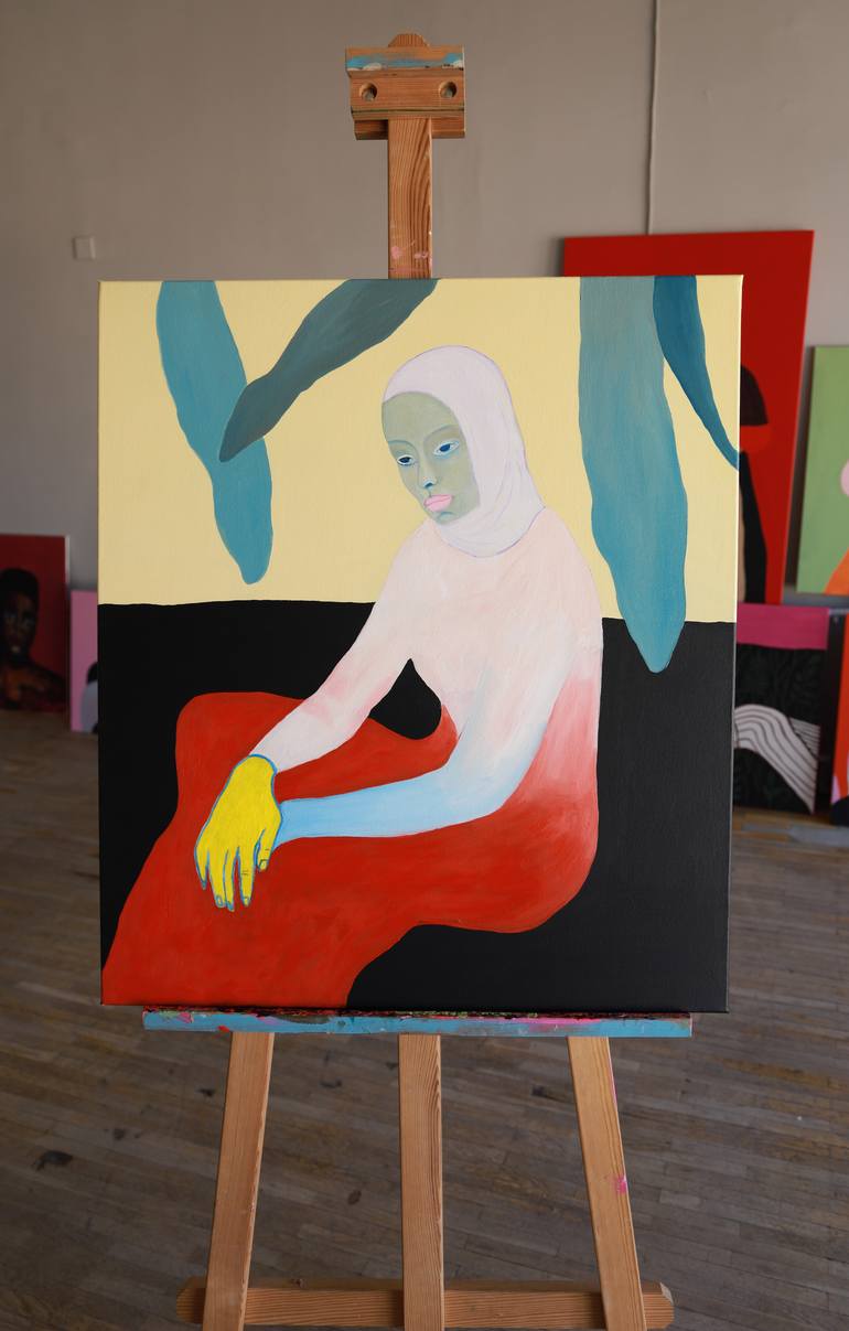 Original Contemporary People Painting by Justina Gve