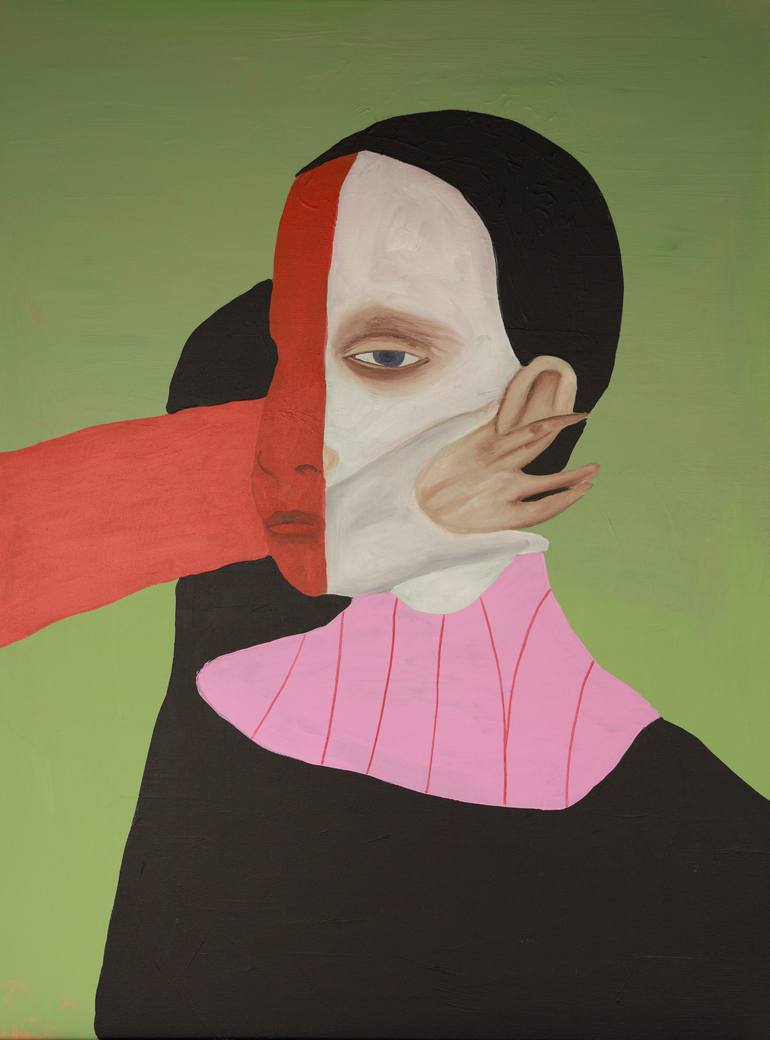 Original Abstract People Painting by Justina Gve