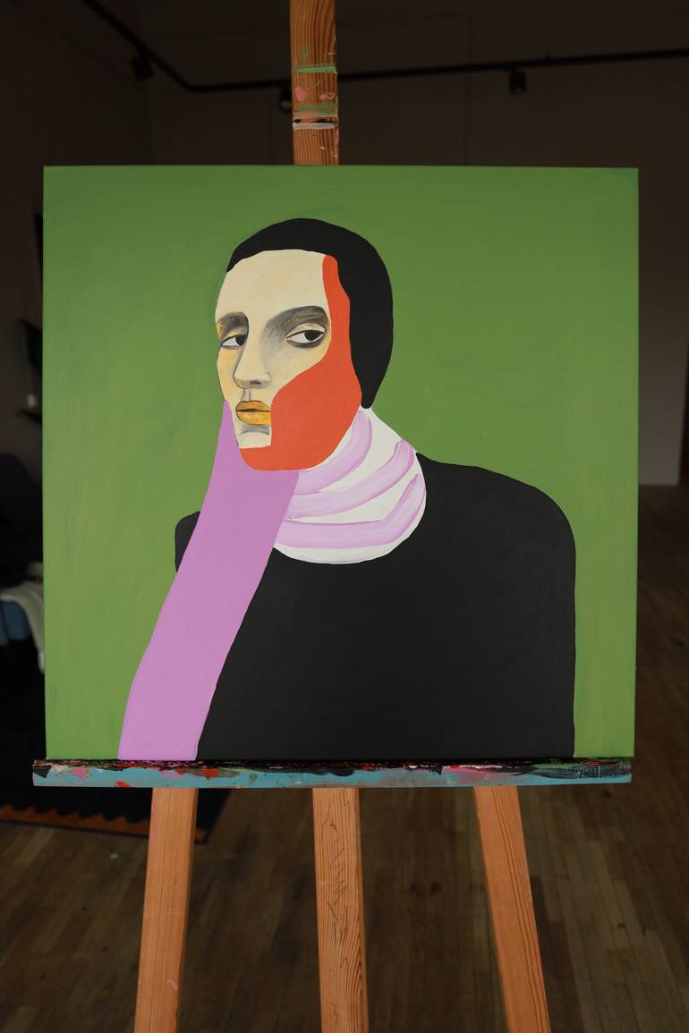 Original Figurative People Painting by Justina Gvė