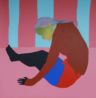 Original Abstract People Paintings by Justina Gvė