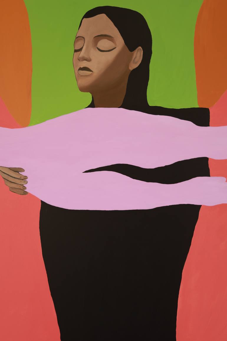 Original Figurative People Painting by Justina Gvė