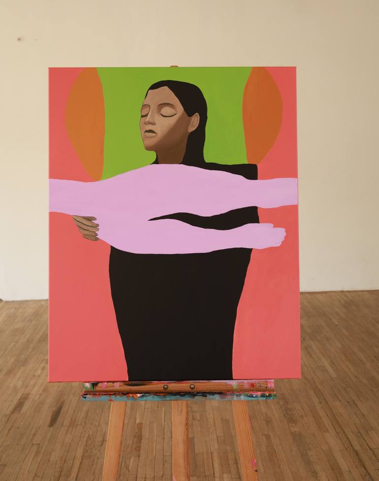 Original Figurative People Painting by Justina Gvė