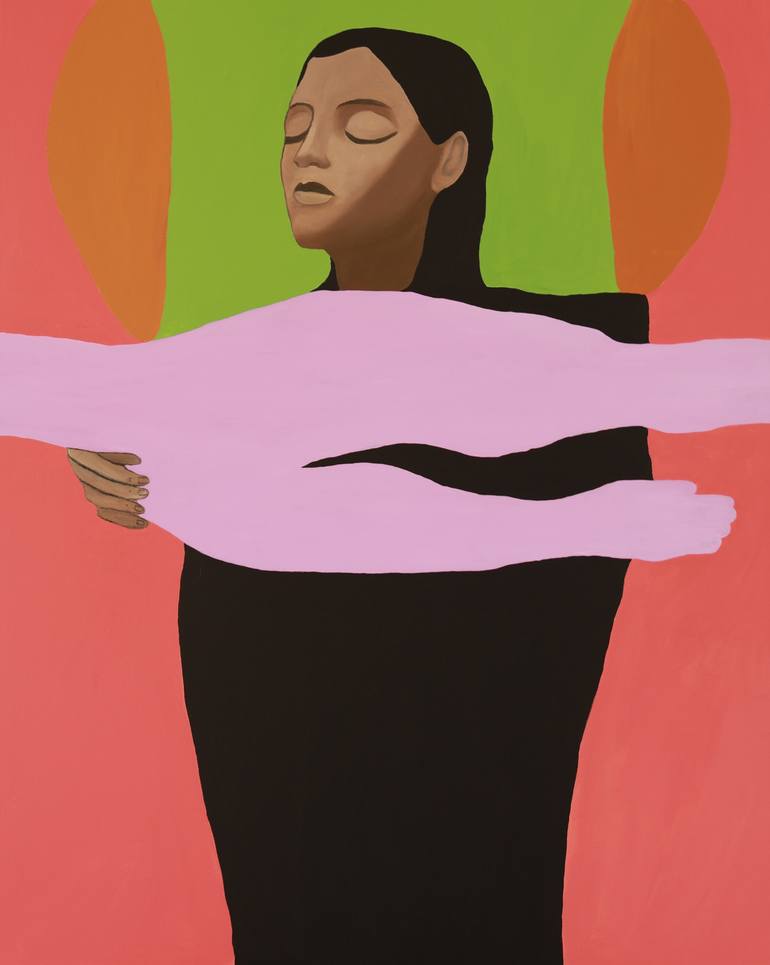 Original Figurative People Painting by Justina Gvė