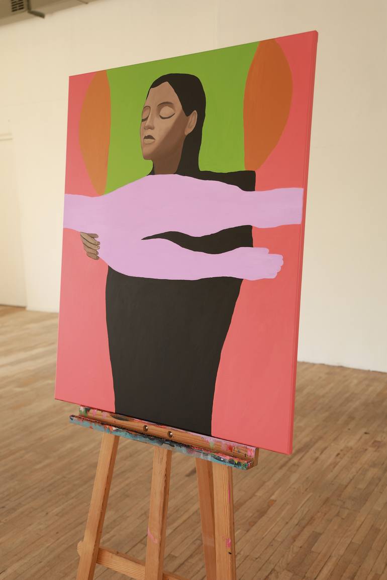 Original Figurative People Painting by Justina Gvė