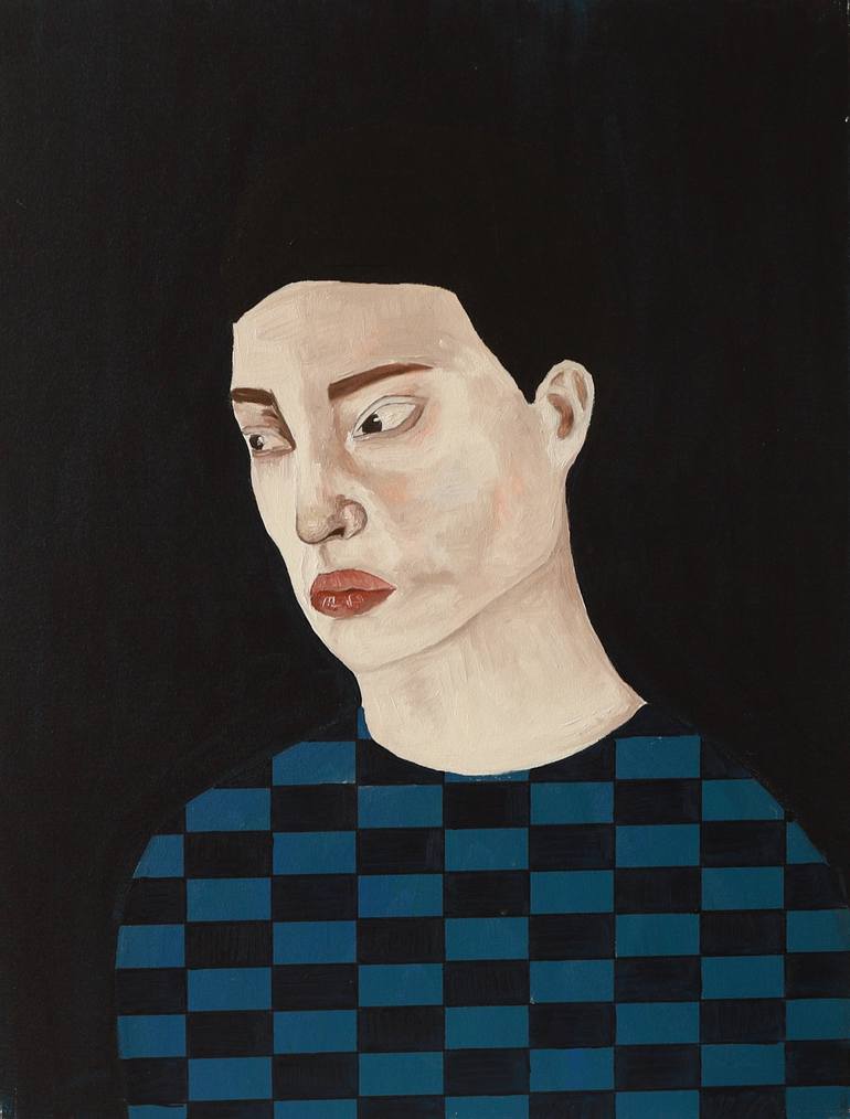 Original Portrait Painting by Justina Gvė