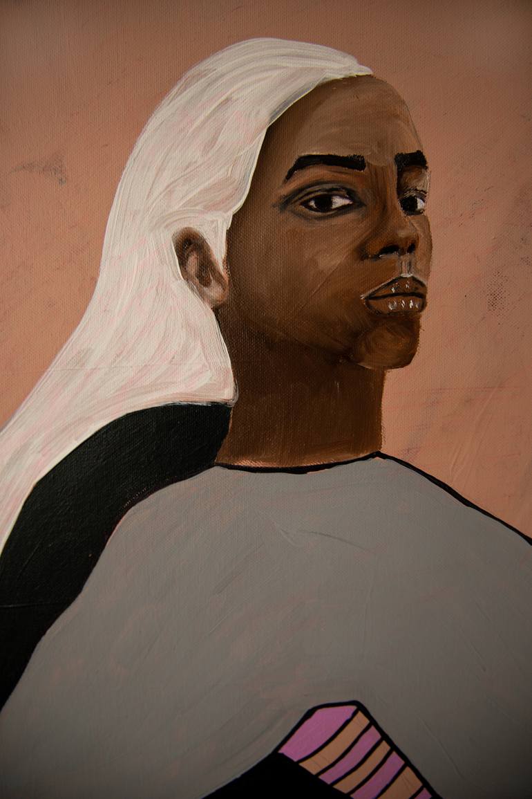 Original Abstract Expressionism People Painting by Justina Gve