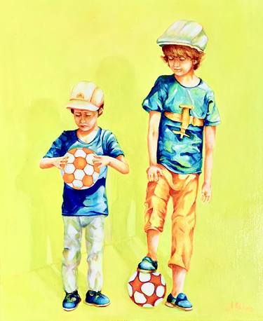 Original Children Painting by Maria Petelina
