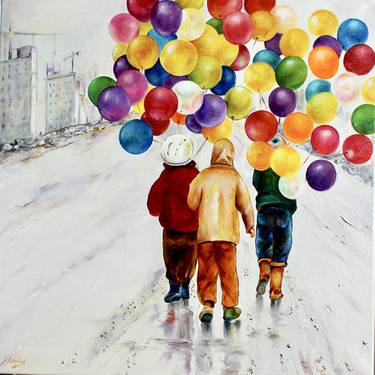 Original Realism Children Paintings by Maria Petelina